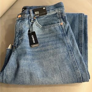 Express High Rise Blue Jeans with Classic Style